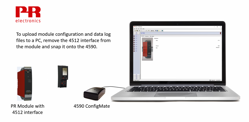 How to upload configuration and data log files to PC